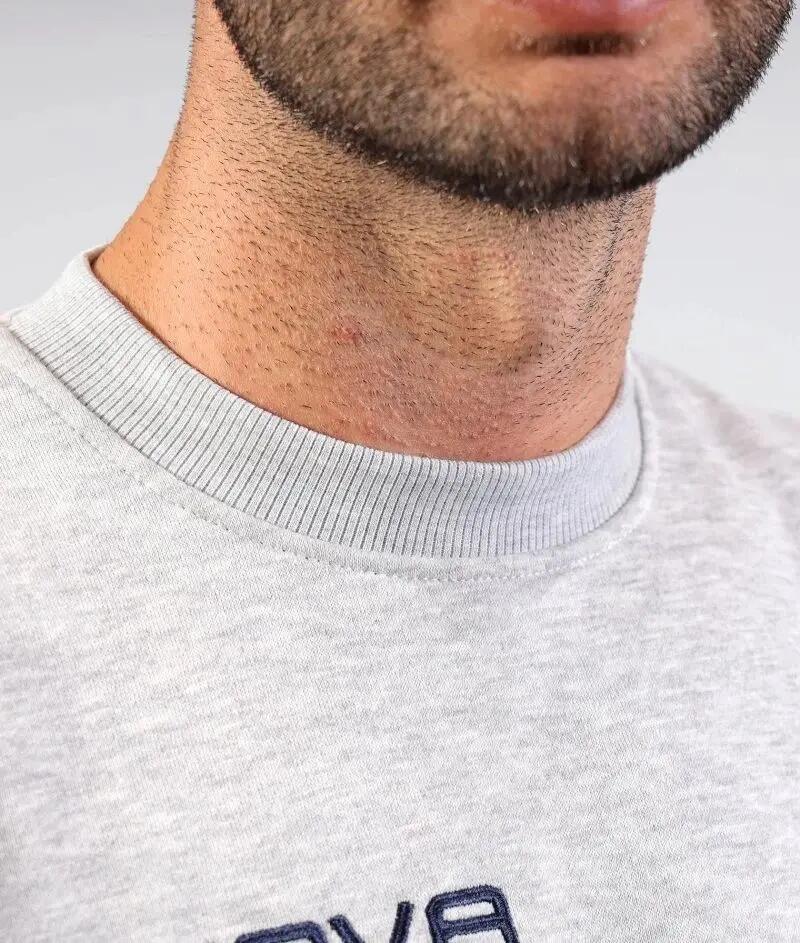 Felpa girocollo uomo ( fleece) givova grigio 4/4