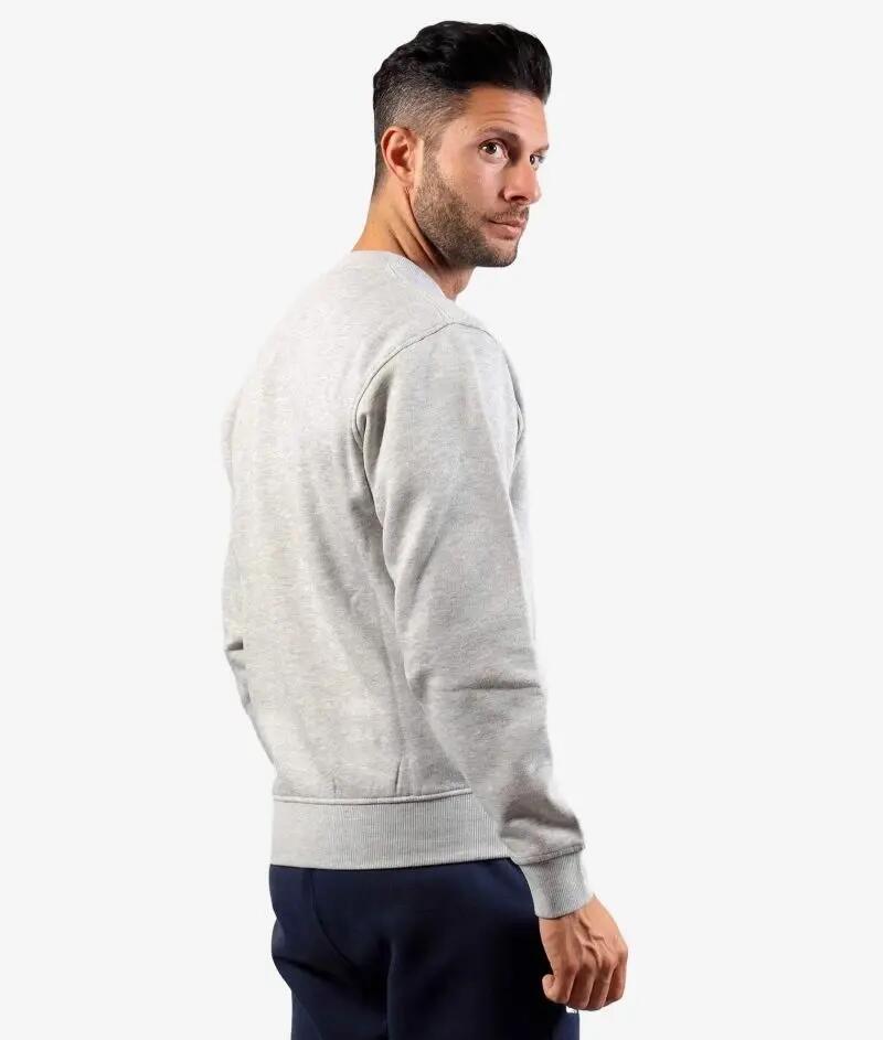 Felpa girocollo uomo ( fleece) givova grigio 2/4