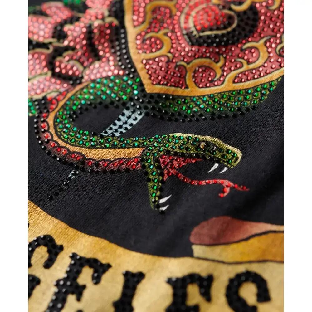 Rózsás strasszos tetoválás hatású női top Superdry 2/3