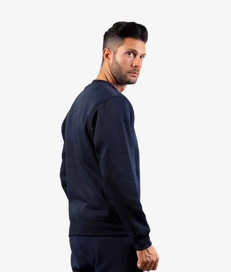 Felpa girocollo uomo ( fleece) givova blu 2/4