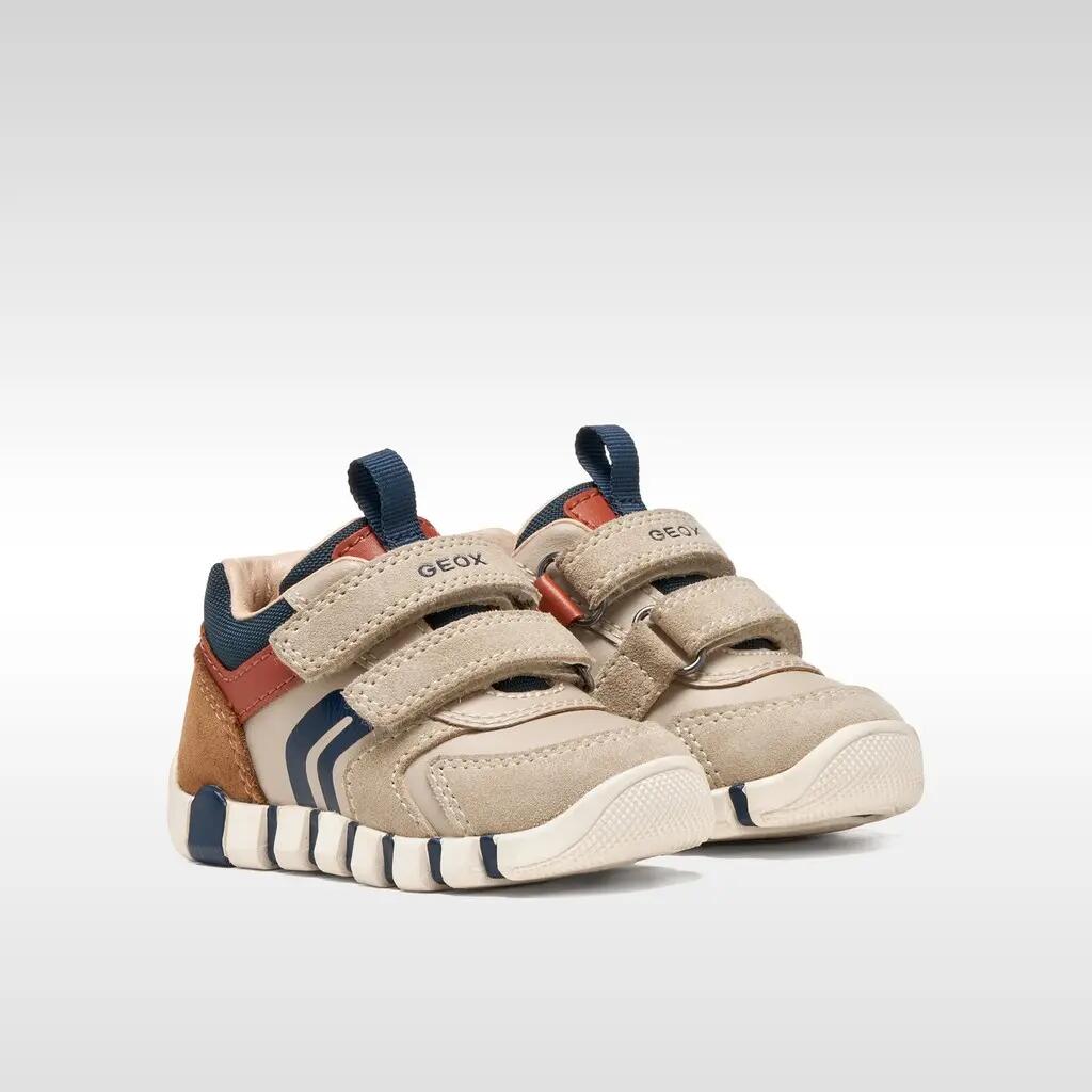 Premiers Pas Bébé Garçon IUPIDOO BABY BOY Beige Clair/Orange 3/7
