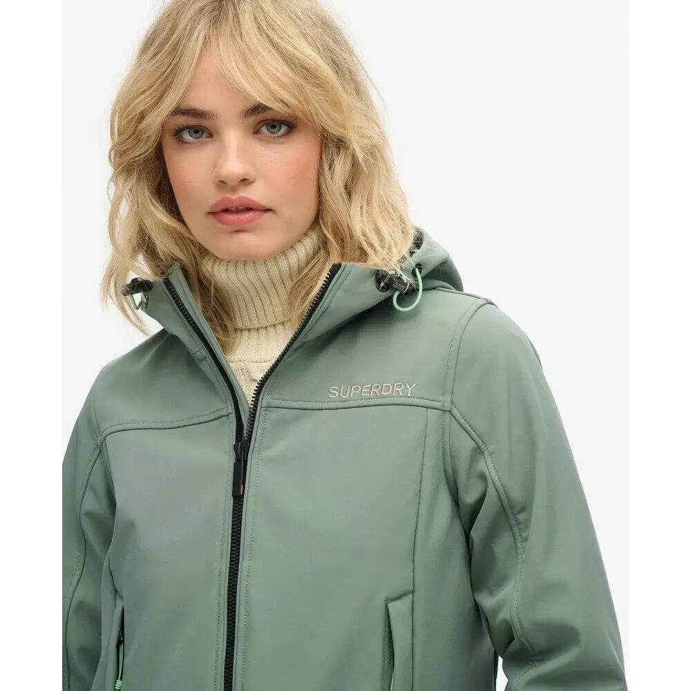 Wanderjacke mit Kapuze aus Softshell 6/7
