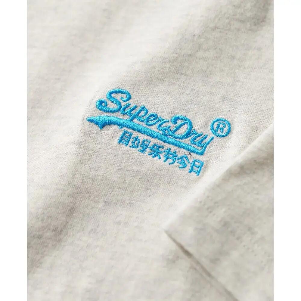 T-shirt Gris Chiné Homme Superdry Vintage Logo - L 6/6
