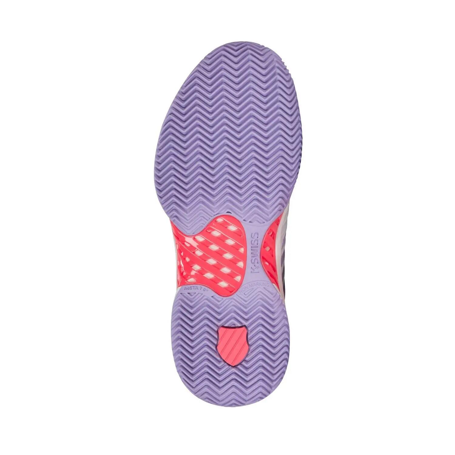 Baskets EXPRESS LIGHT CLAY Femme (Blanc / Violet Clair) 5/7