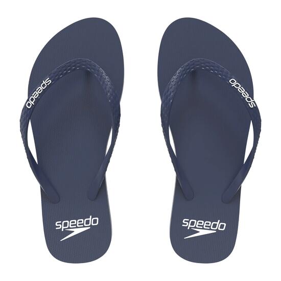 Tongs Motif/style Logo Femme (Bleu)