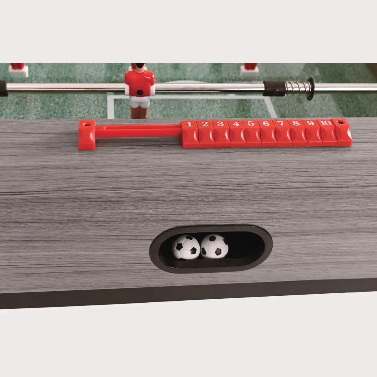 [Calciobalilla F-ZERO] Biliardino in Rovere Grigio con Aste Uscenti 4/6