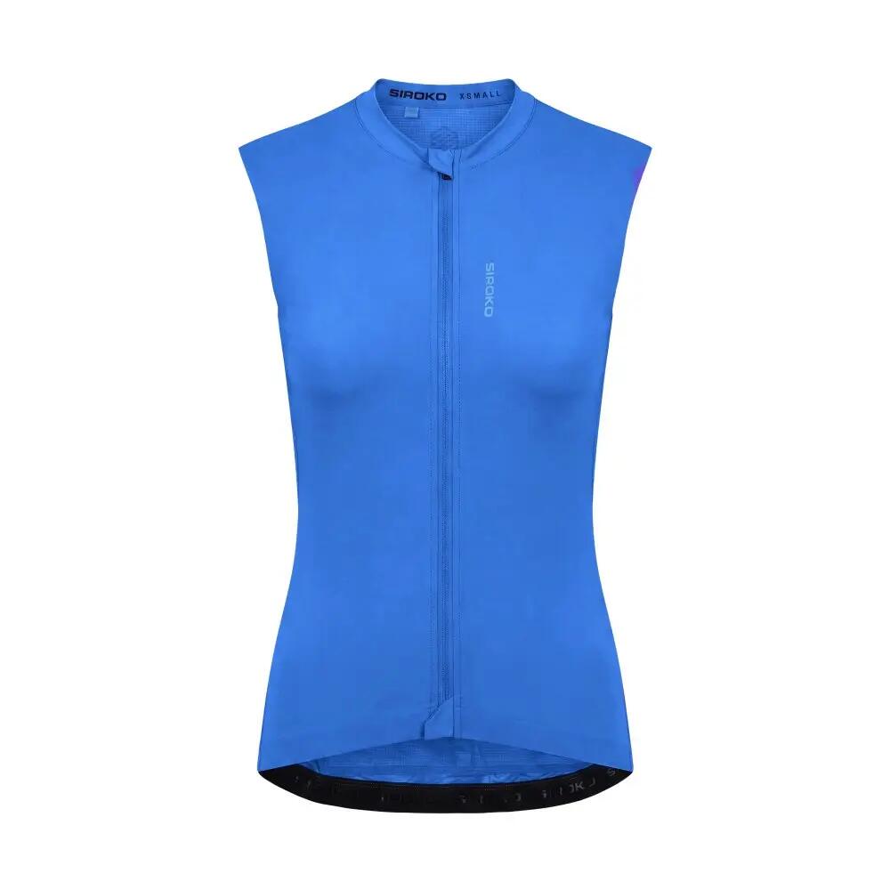 Maillot cyclisme gravel sans manches femme GM4-W Strata Blue Bleu 6/8