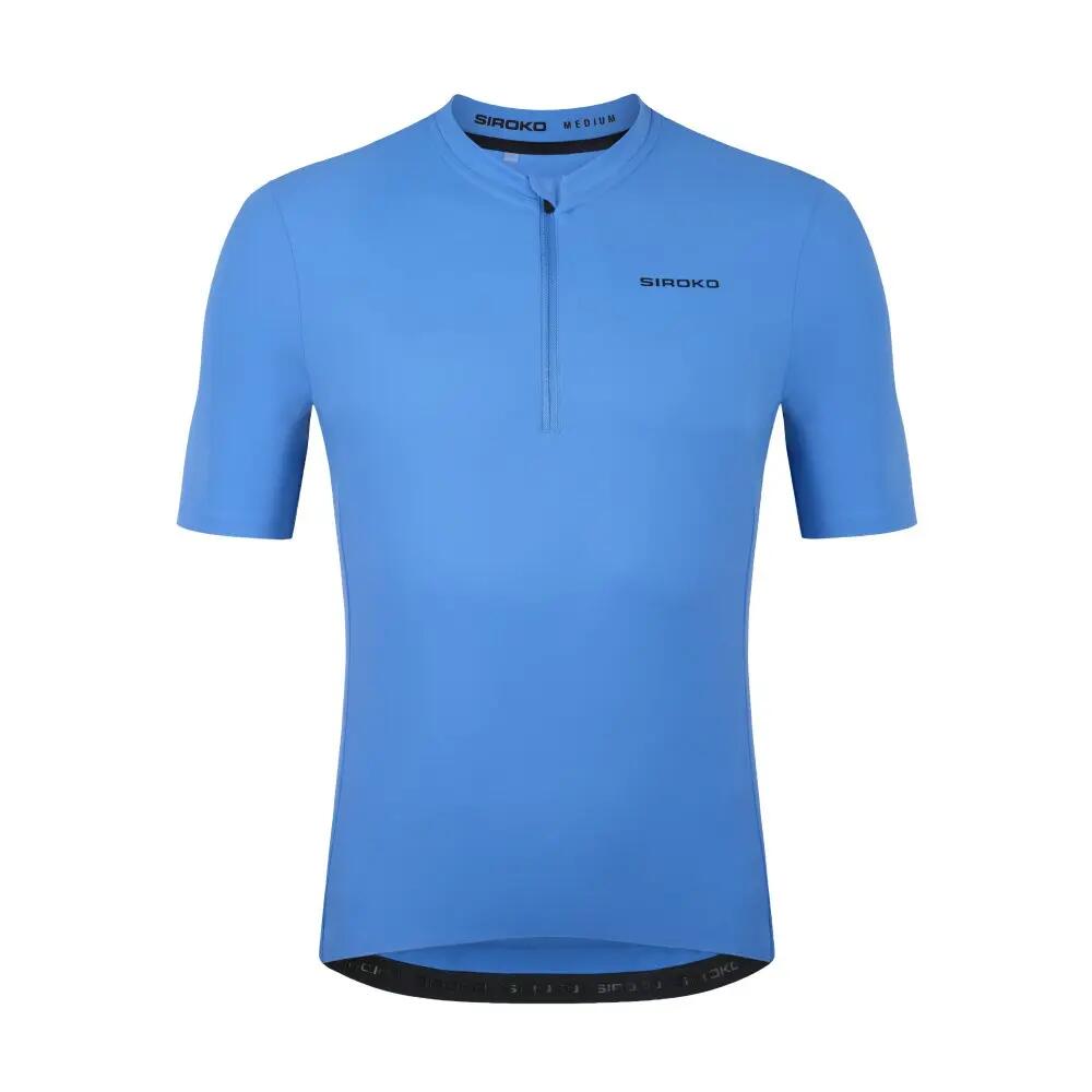 Maillot cyclisme gravel demi-zip homme GM5 Terraquest Blue Bleu 6/8