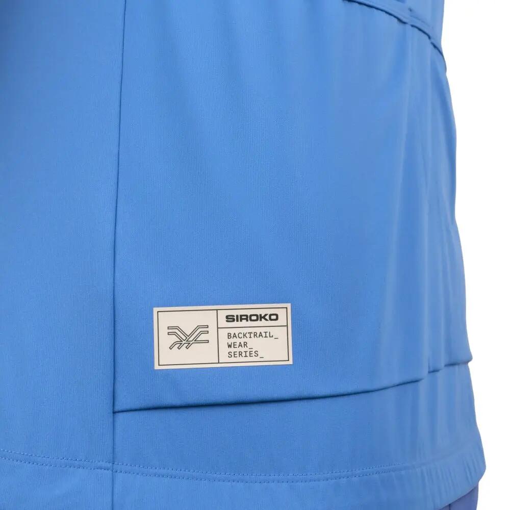 Maillot cyclisme gravel demi-zip homme GM5 Terraquest Blue Bleu 5/8