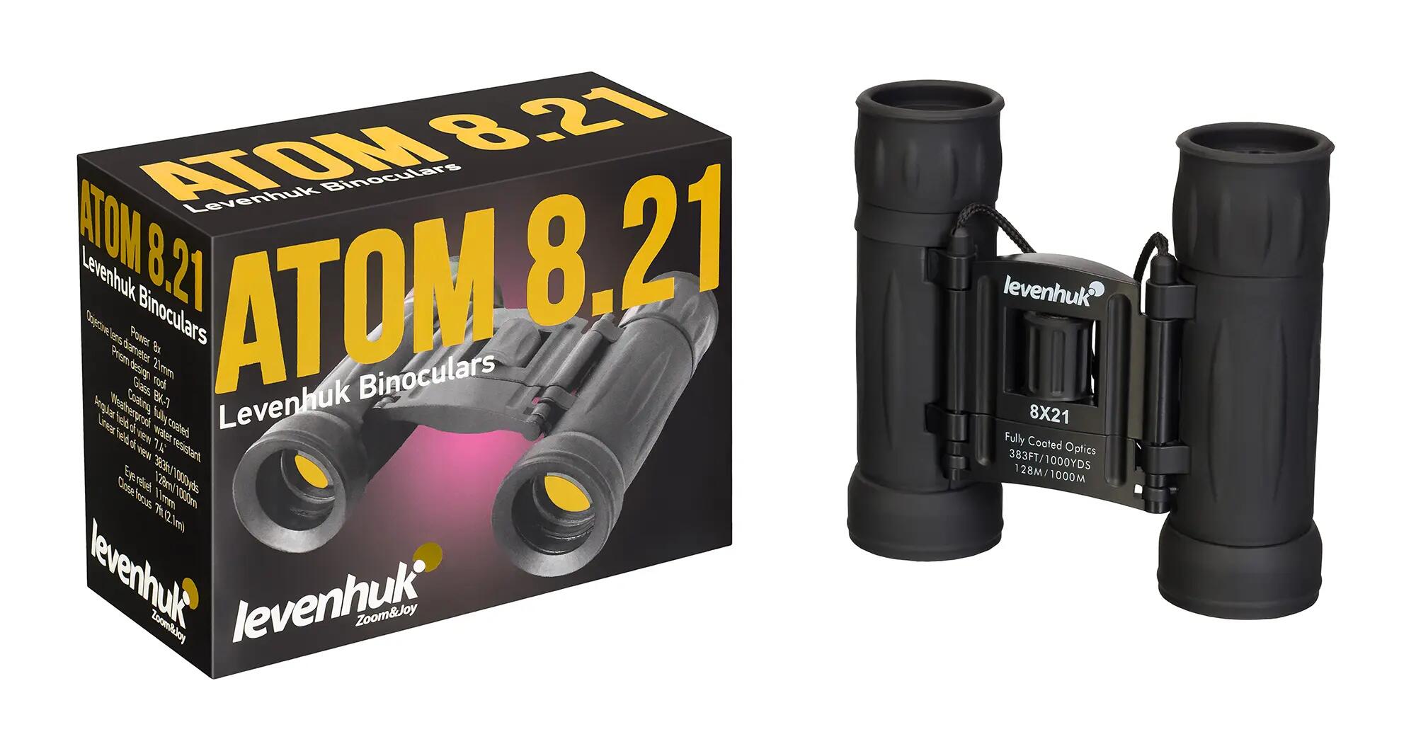 Binocolo - Birdwatching - Unisex - Compatto, Leggero - Atom 8x21 - Nero 3/12
