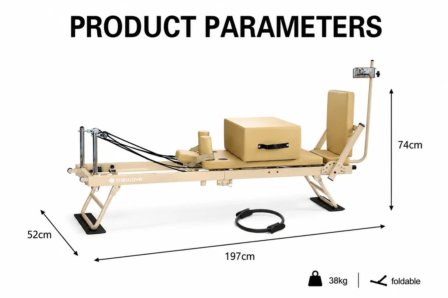 Pack Pilates Reformer Pro – Pliable – Beige /Pre-order 8/11