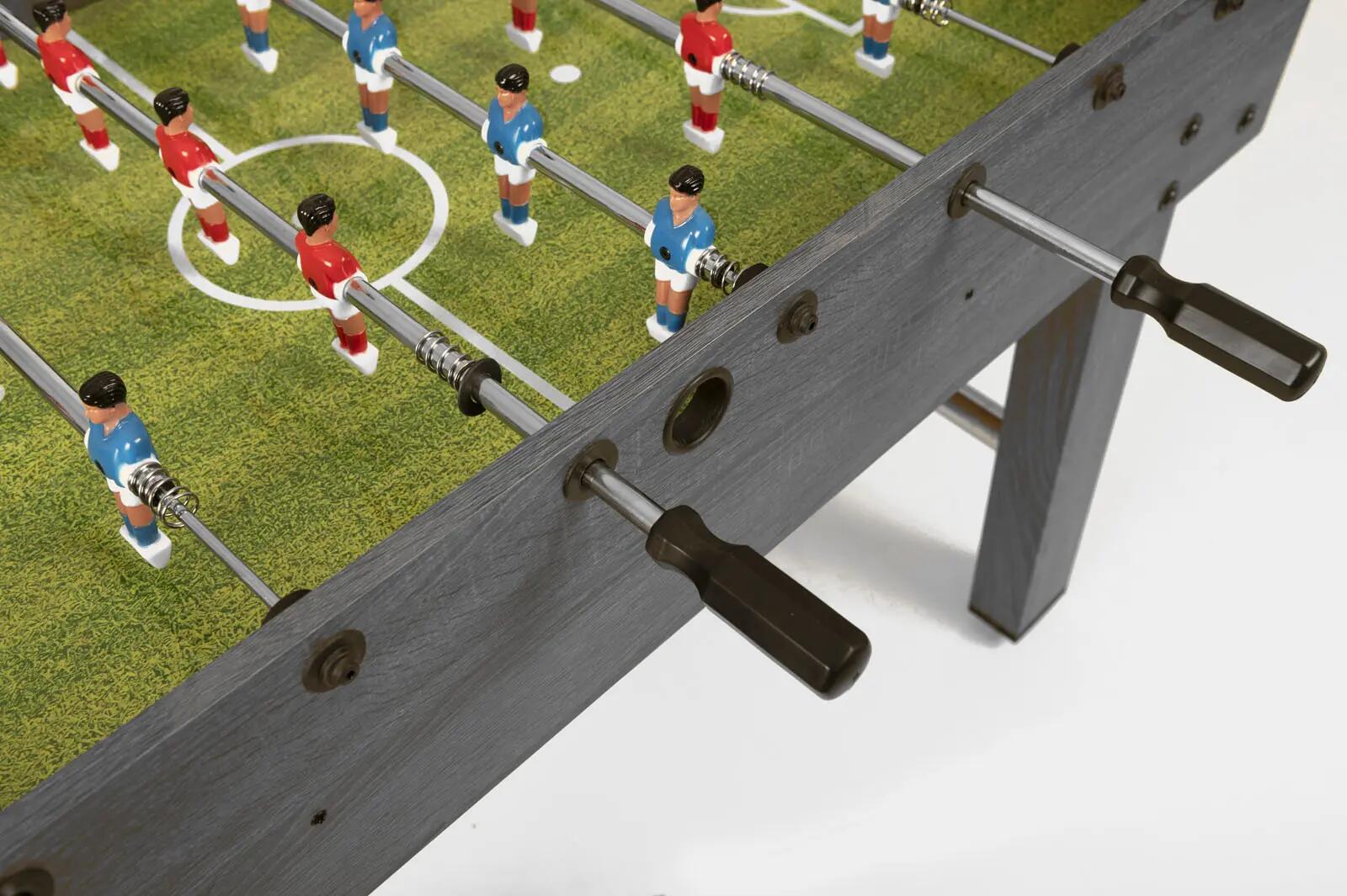 [Calciobalilla F-2] Biliardino in Rovere Grigio con Aste Uscenti 4/7