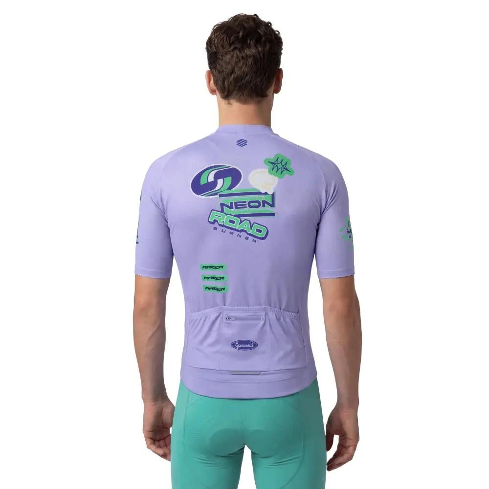 Camisola de ciclismo em malha de manga curta para homem M8 NRC Purple Roxo 2/8