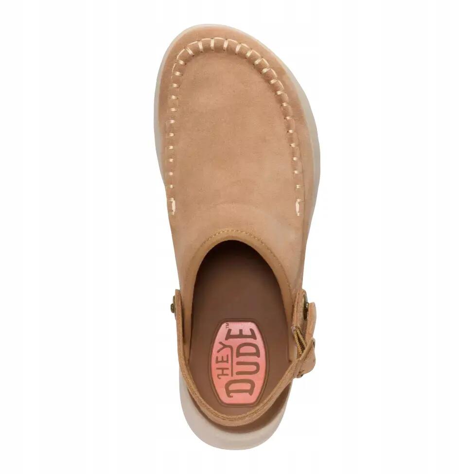 HeyDude Damskie Chodaki Delray Suede Clog 6/6