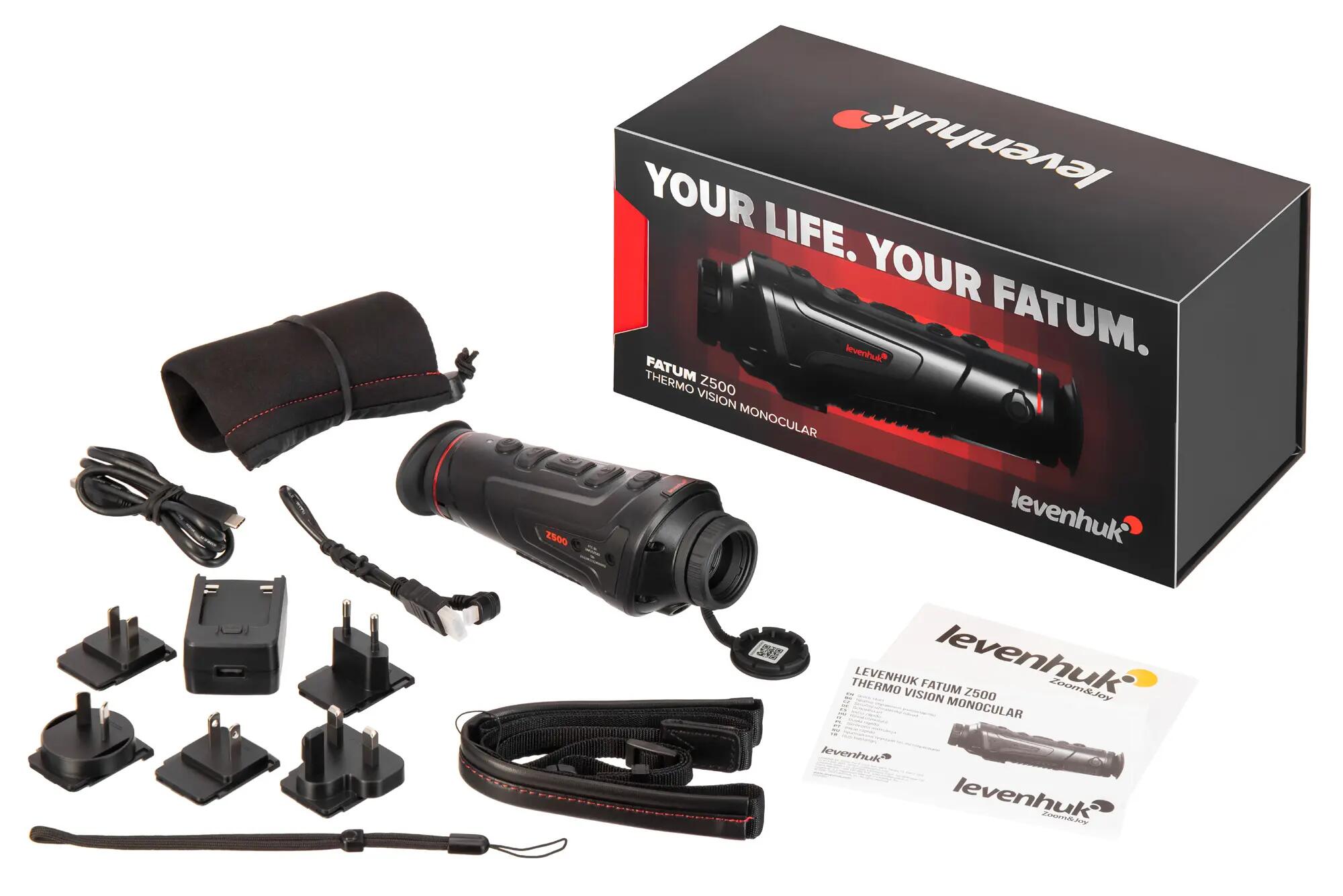 Monocular térmico para observación y seguridad - Levenhuk Fatum Z500 - negro 4/15
