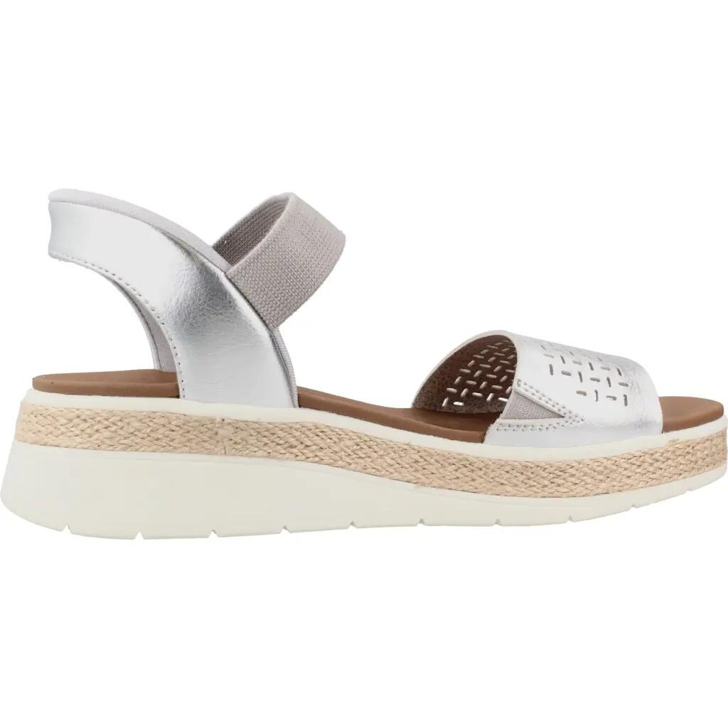 Sandały SKECHERS BOBS SUN RAY STEP ASIDE Srebrny 4/5