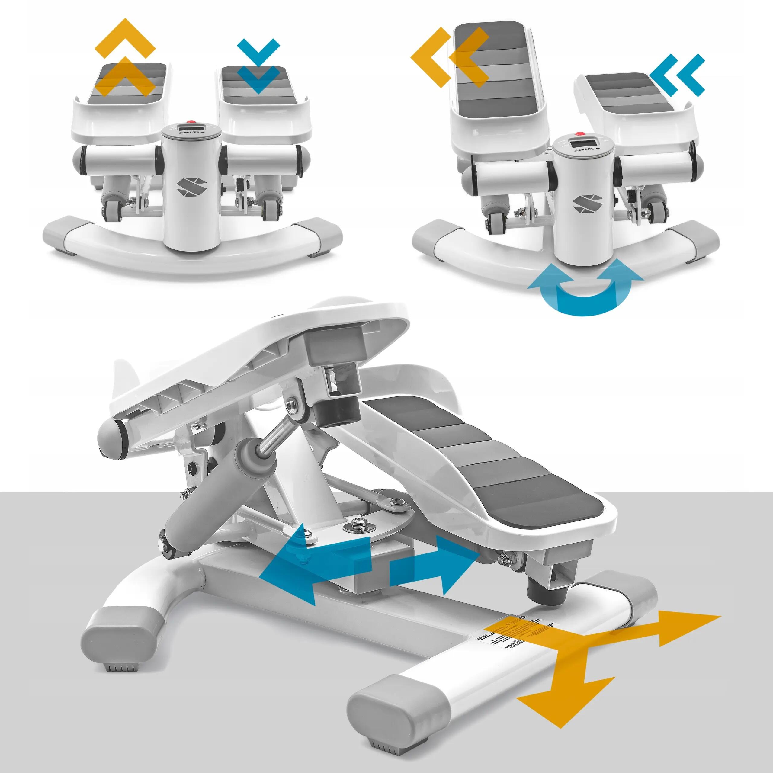 Stepper skrętny z linkami Sapphire SG-1090S do 120kg licznik LCD 4/12