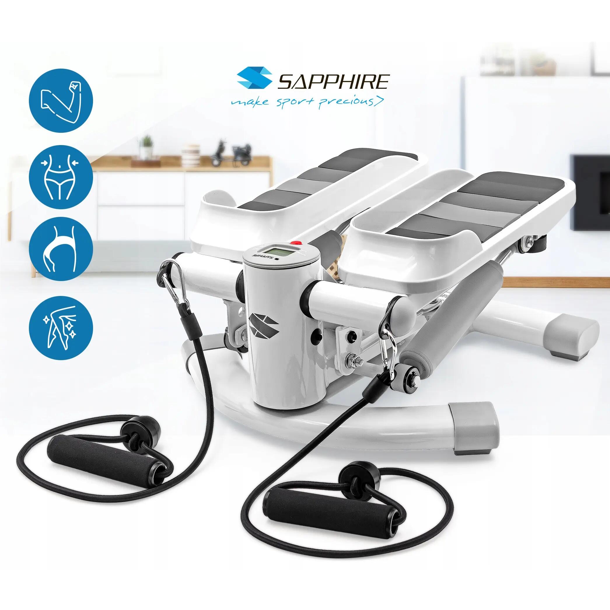Stepper skrętny z linkami Sapphire SG-1090S do 120kg licznik LCD 3/12