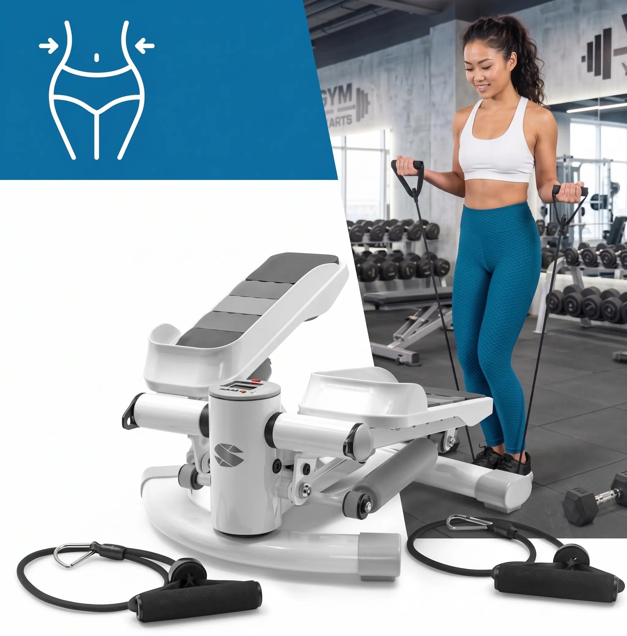 Stepper skrętny z linkami Sapphire SG-1090S do 120kg licznik LCD 12/12