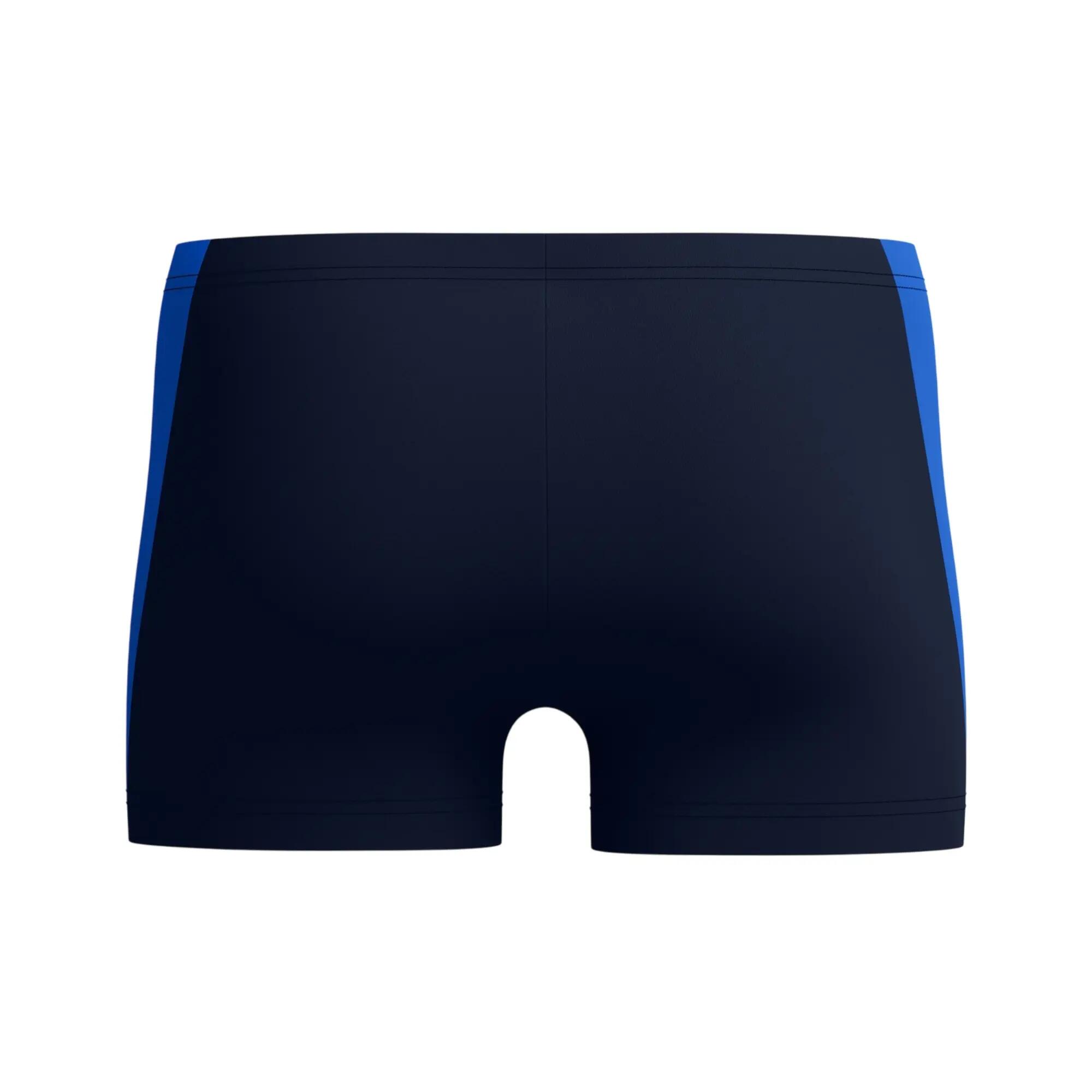 Short De Bain Motif/style Panneau Contrasté SPLICE Homme (Bleu Marine / Bleu) 3/7