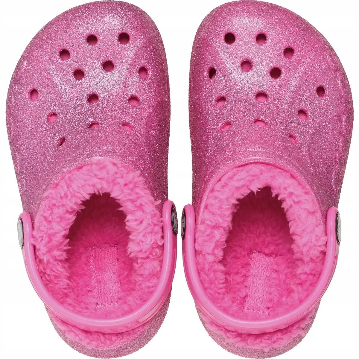 Crocs Gyermek Klumpa Baya Lined Glitter Clog 6/6
