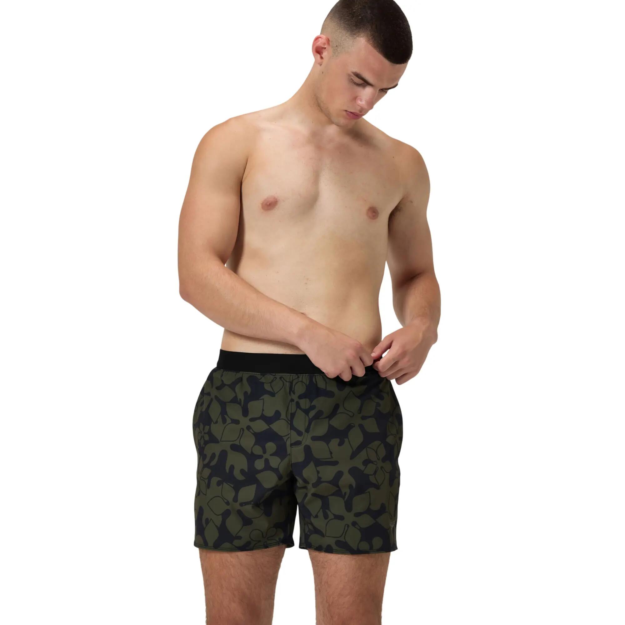 "Lookout" Badeshorts für Herren Dunkelgrün 4/7