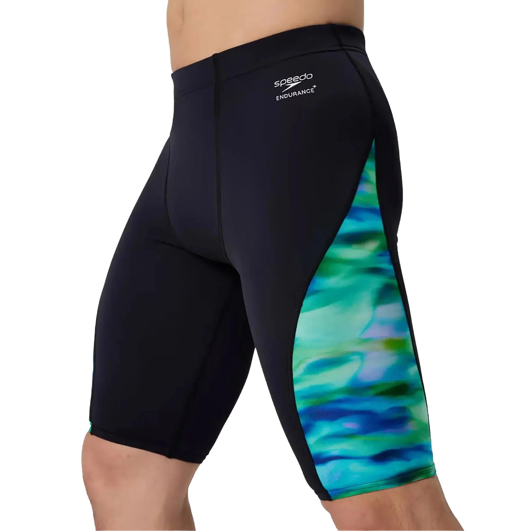 "Spliced" JammerShorts für , Endurance+ Herren Türkis/Schwarz 3/5