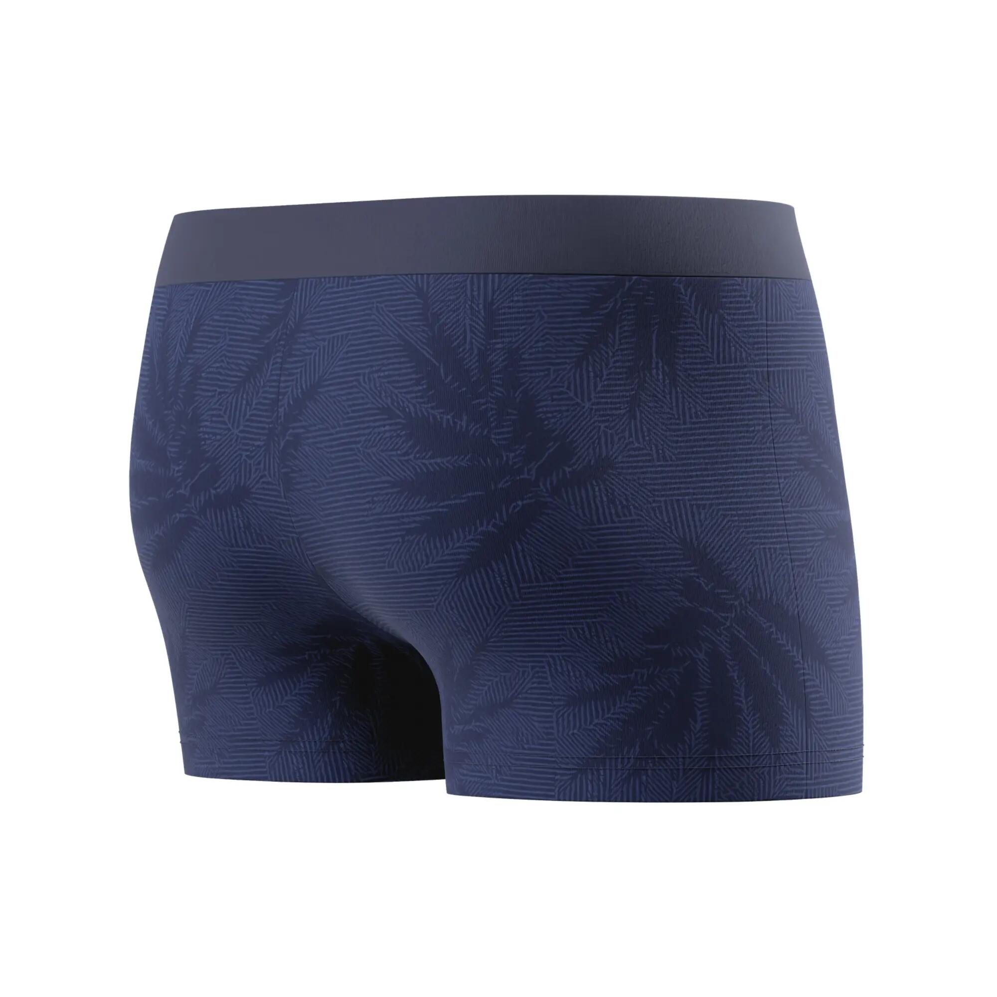 Short De Bain Avec Cordon À La Taille Motif/style Feuilles VALMILTON Homme (Bleu 4/7