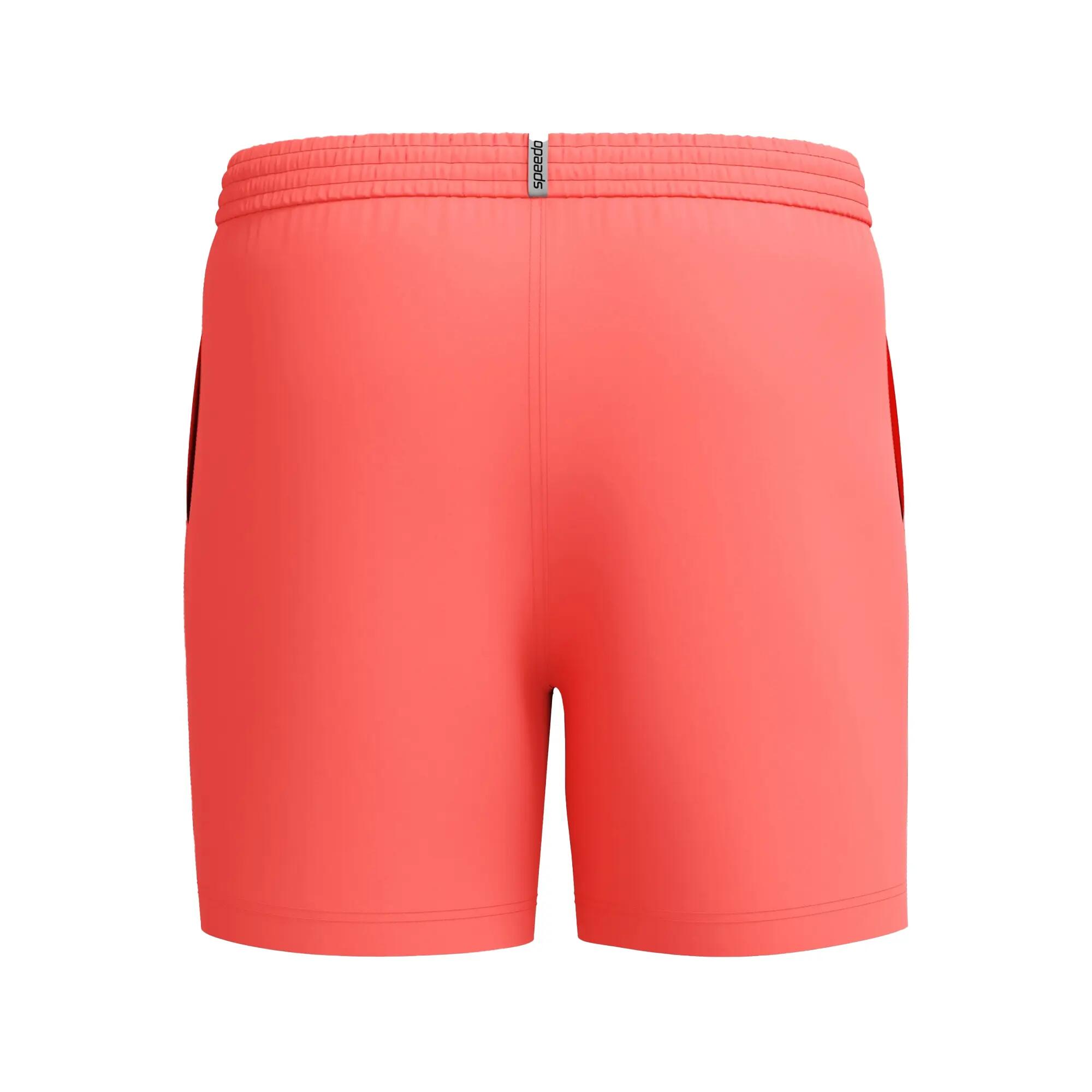 Short De Bain Uni À Taille Élastiquée PRIME LEISURE Homme (Orange) 3/6