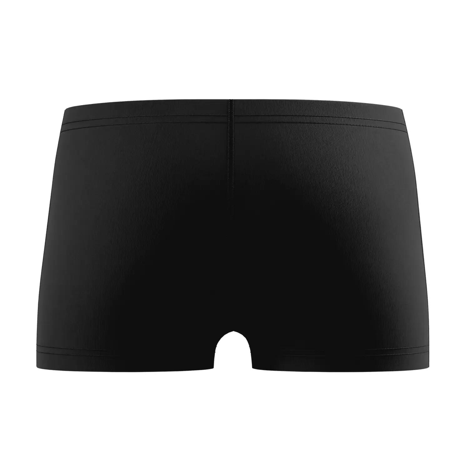Short De Bain Moulant Motif/style Logo MEDLEY Garçon (Noir / Vert Imprimé) 2/5