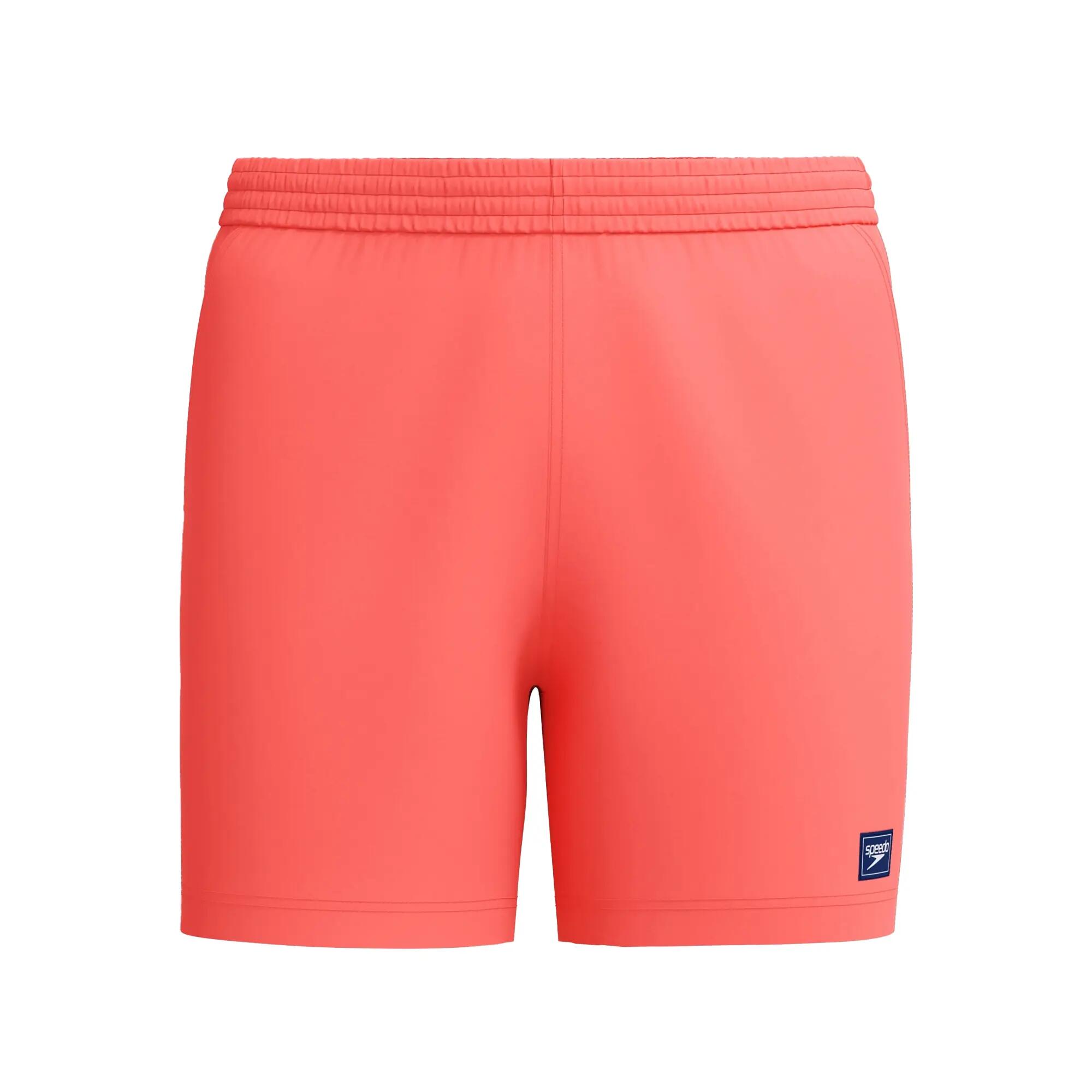 Short De Bain Uni À Taille Élastiquée PRIME LEISURE Homme (Orange) 2/6