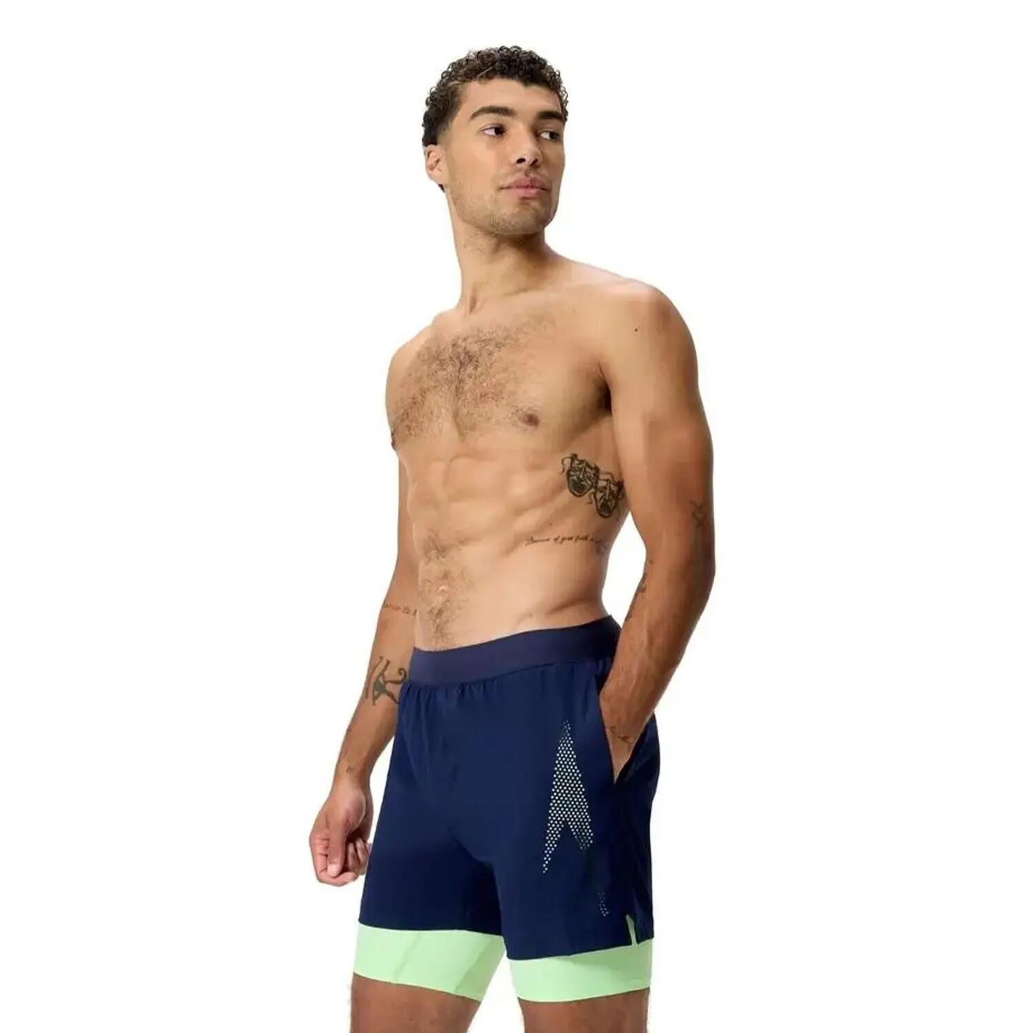 Volley Costume Da Bagno A Pantaloncino Uomo Speedo Blu Navy Verde 4/4