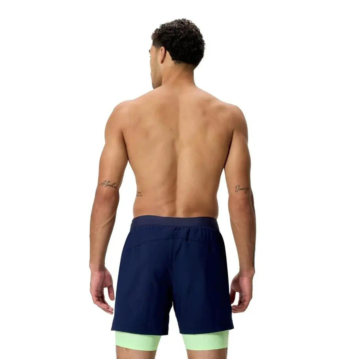 Volley Costume Da Bagno A Pantaloncino Uomo Speedo Blu Navy Verde 2/4