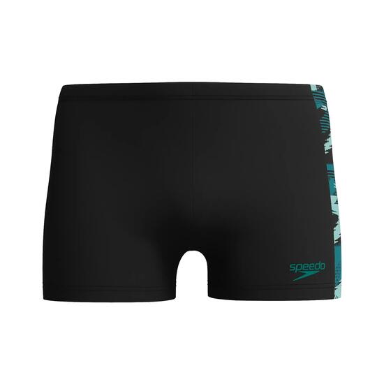 Short De Bain Motif/style Panneau HYPERBOOM Homme (Noir / Vert)
