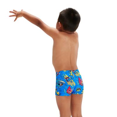 Zwembroekjes met print voor babyjongens (blauw)