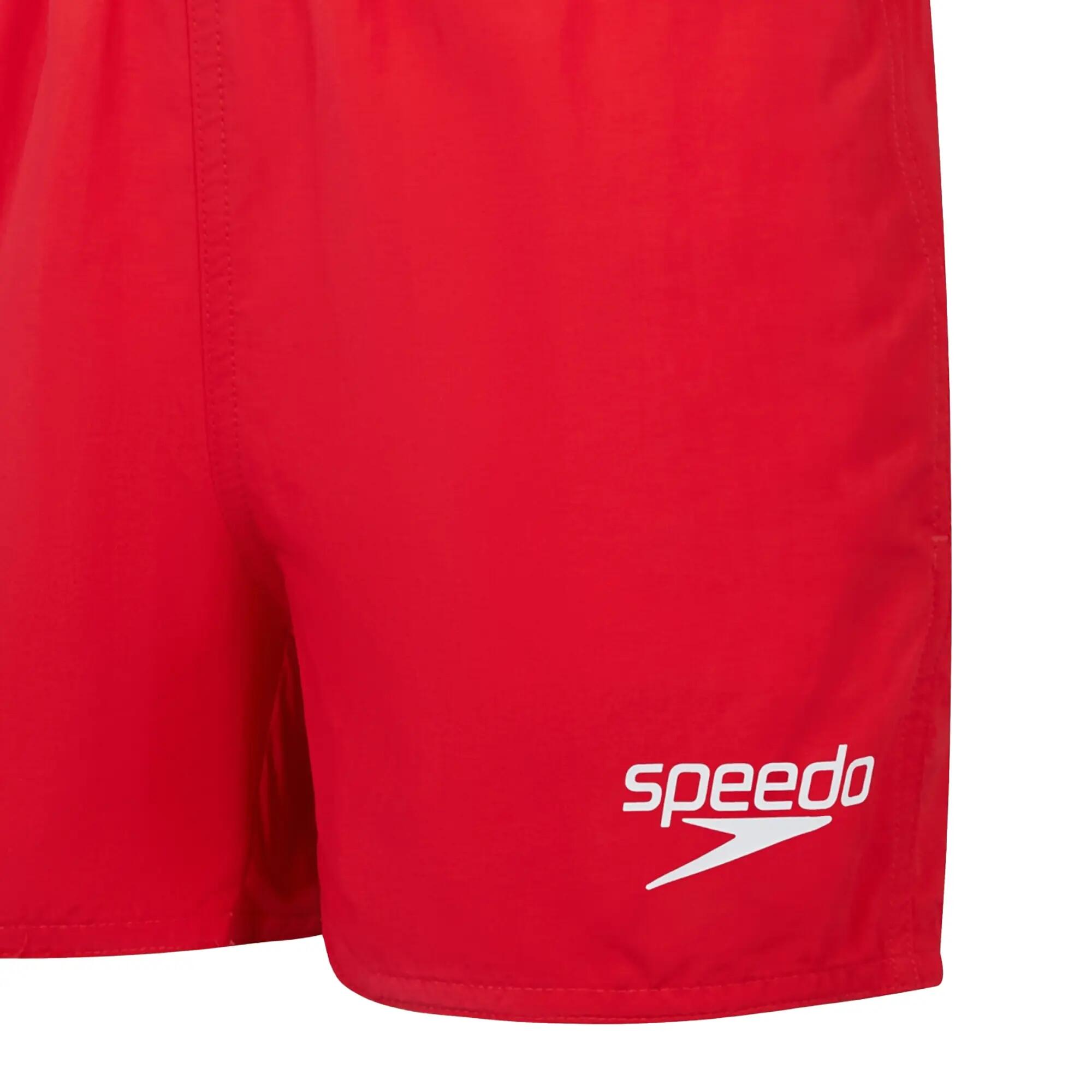 Short De Bain À Taille Élastiquée Motif/style Logo ESSENTIALS Garçon (Rouge) 3/4