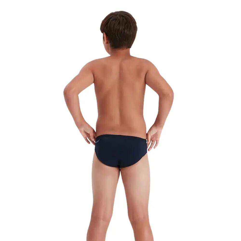 Slip De Bain Motif/style Logo Garçon (Bleu Marine) 3/6