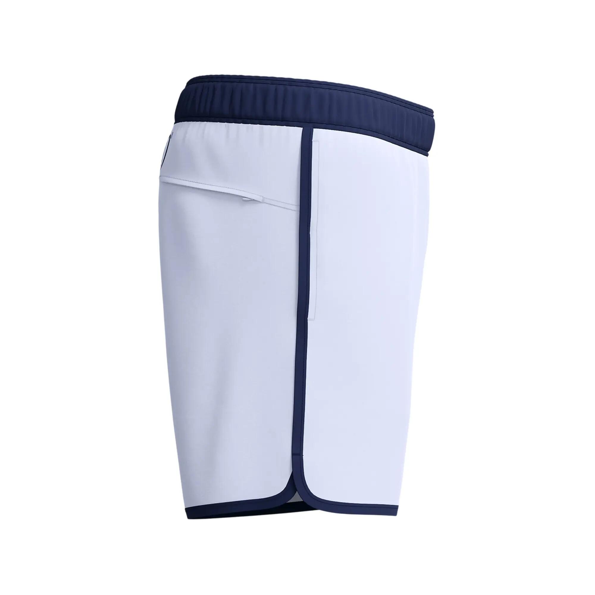 Short De Bain Contrasté Motif/style Rétro JETSTREAM VOLLEY Homme (Blanc) 4/7
