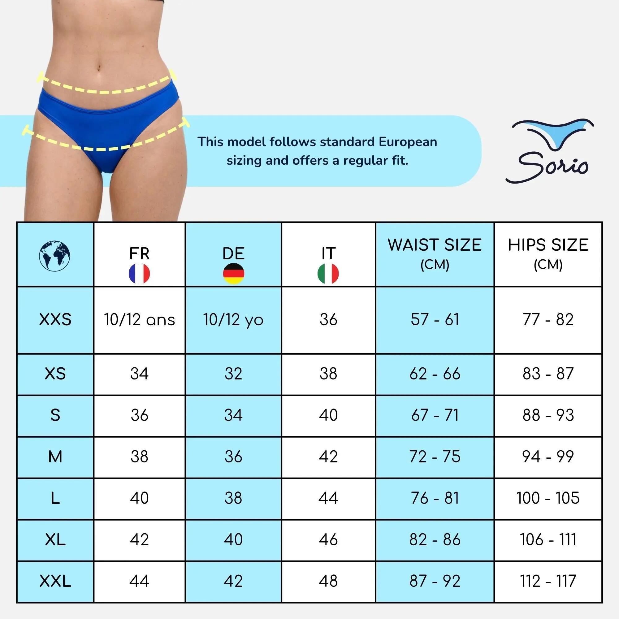 Menstruatie Bikinibroekje | Dames Tieners | Middelmatige Menstruatie | Eva Blauw 7/9
