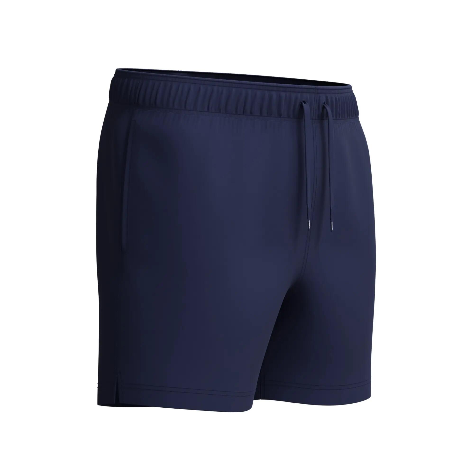 Short De Bain À Taille Élastiquée Motif/style Logo Homme (Bleu Marine) 4/7
