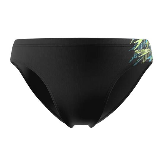 Slip De Bain À Taille Élastiquée Motif/style Logo MEDLEY Homme (Noir)