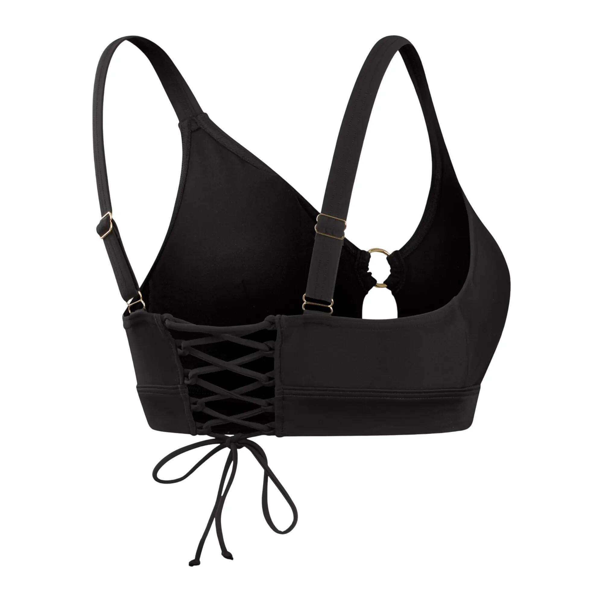 Bikini Oberteil für Damen Schwarz 2/7