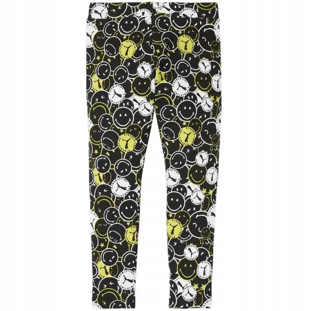 Childrens/Kids SmileyWorld AllOver Print Leggings (Black)