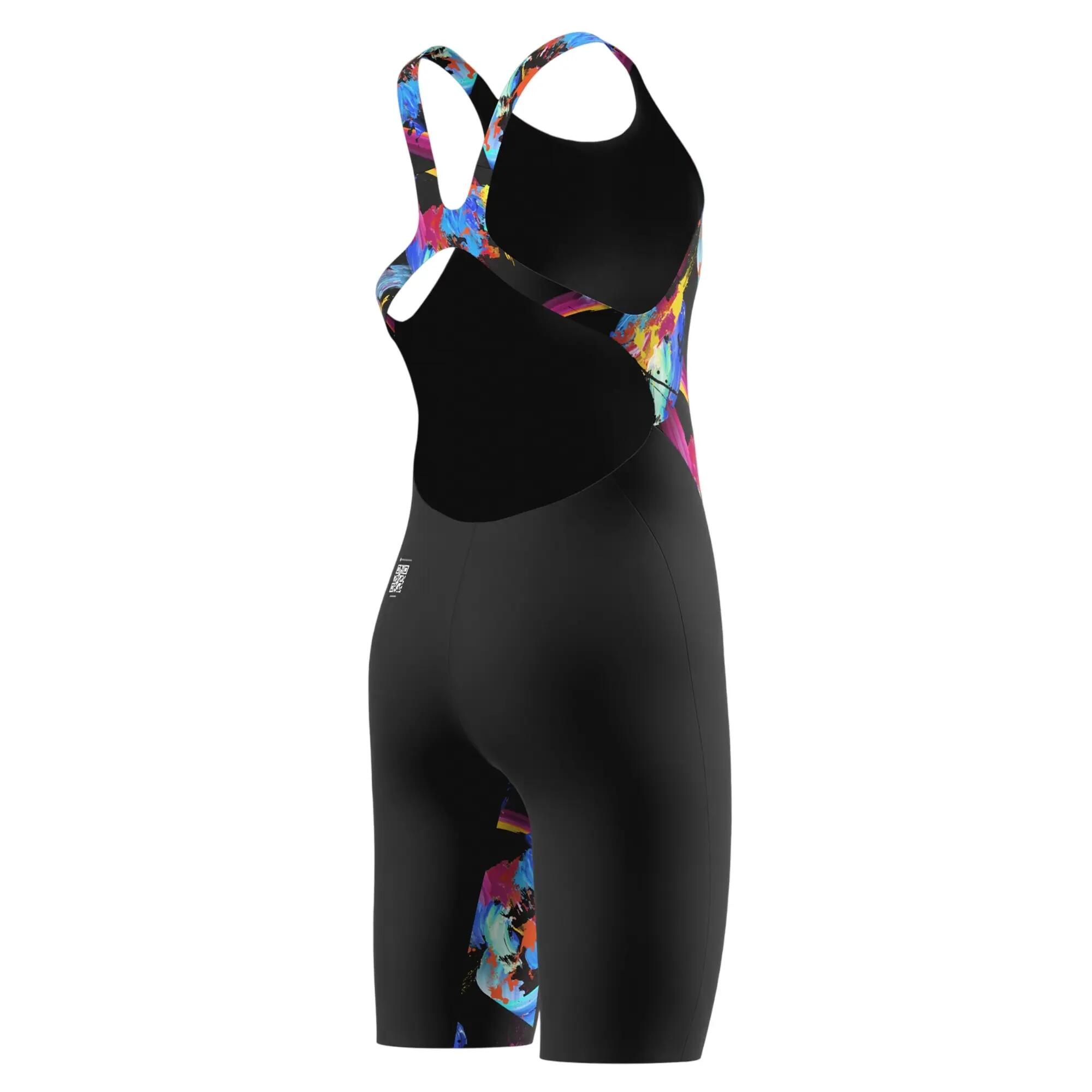 "Endurance+ Max" Body mit Bein für , Rückenausschnitt Mädchen Schwarz 4/6