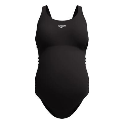 Eendelig zwempak voor dames/zwangere vrouwen, geschikt voor fitness (zwart)