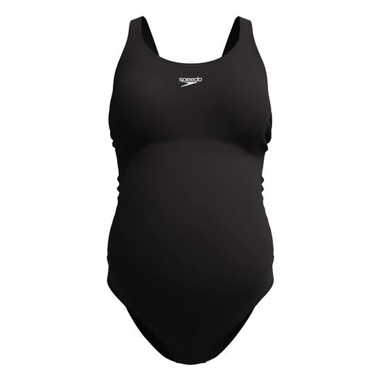 Maillot De Bain De Grossesse 1 Pièce Dos Nageur Femme (Noir)