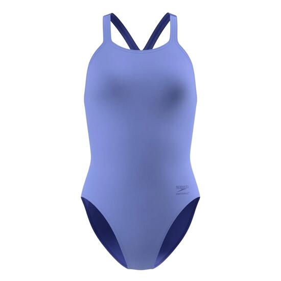 Maillot De Bain 1 Pièce SOLID POWERBACK Femme (Violet)