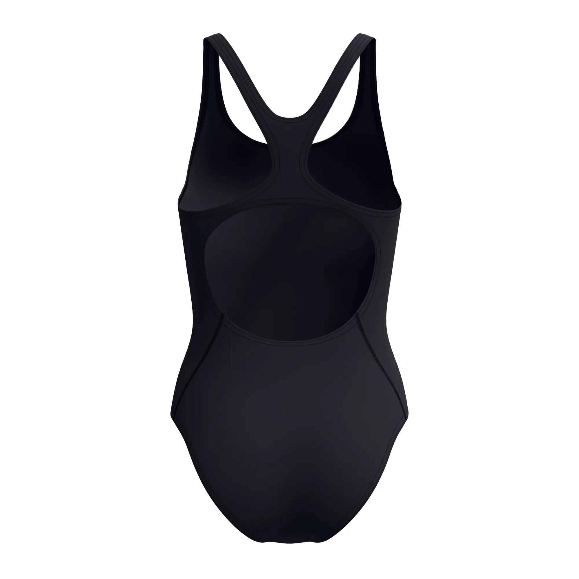 "Placement Medalist" Badeanzug für Damen Schwarz/Hellgrün 3/5