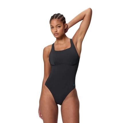 Maillot De Bain 1 Pièce Dos Nageur Motif/style Bretelles Contrastées Femme
