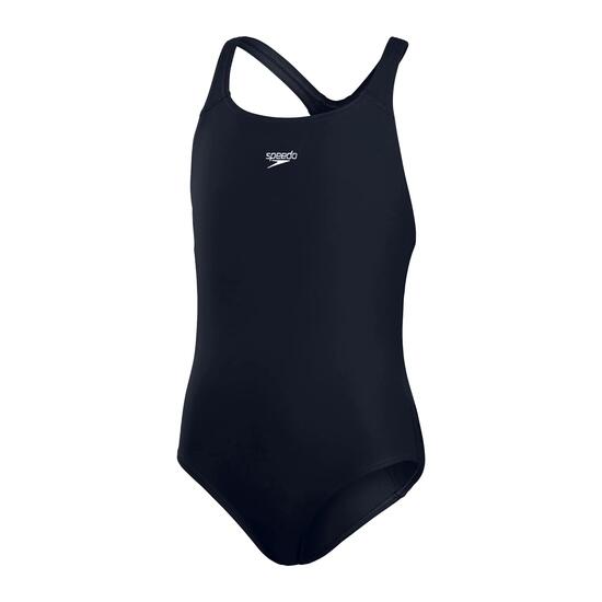 Maillot De Bain 1 Pièce Uni MEDALIST Fille (Bleu Marine)